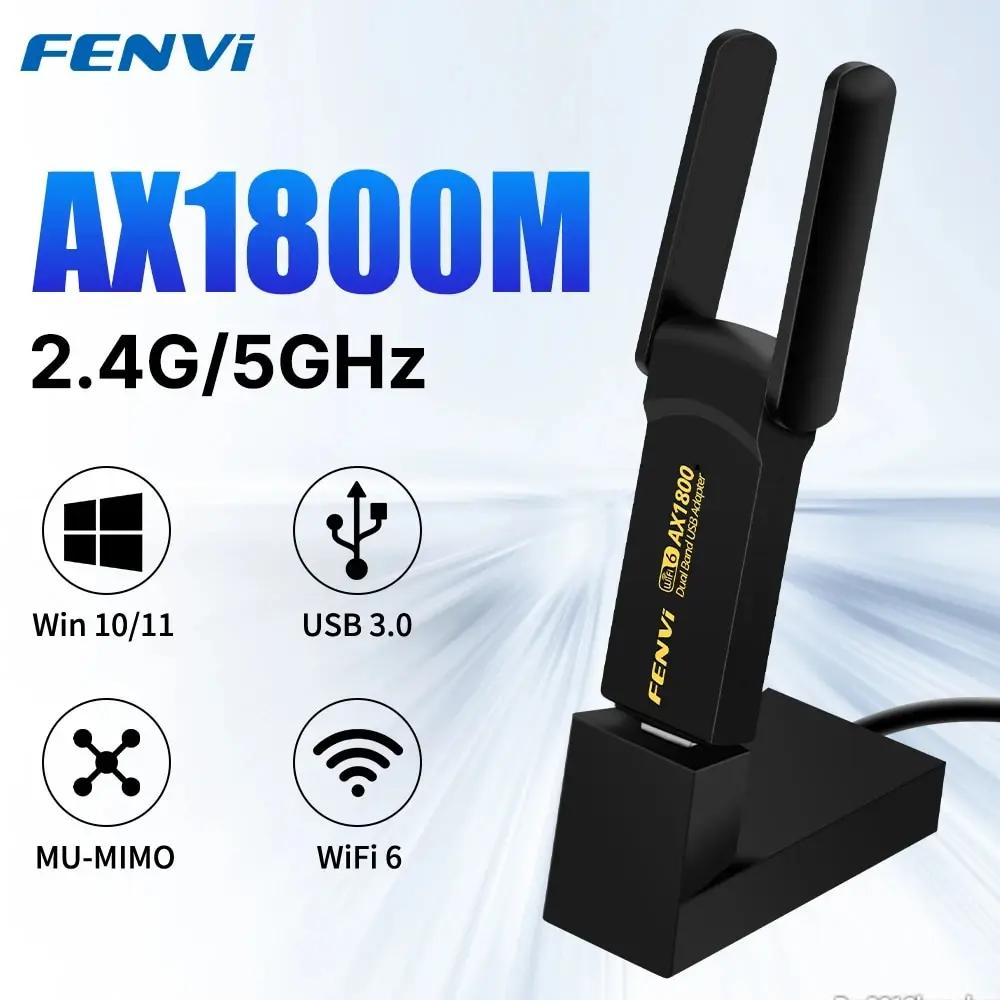 FENVI   Ʈũ ī, Ʈ, PC,  10/11,  6, USB3.0, 1800Mbps,  , 2.4G, 5GHz, 802.11AX